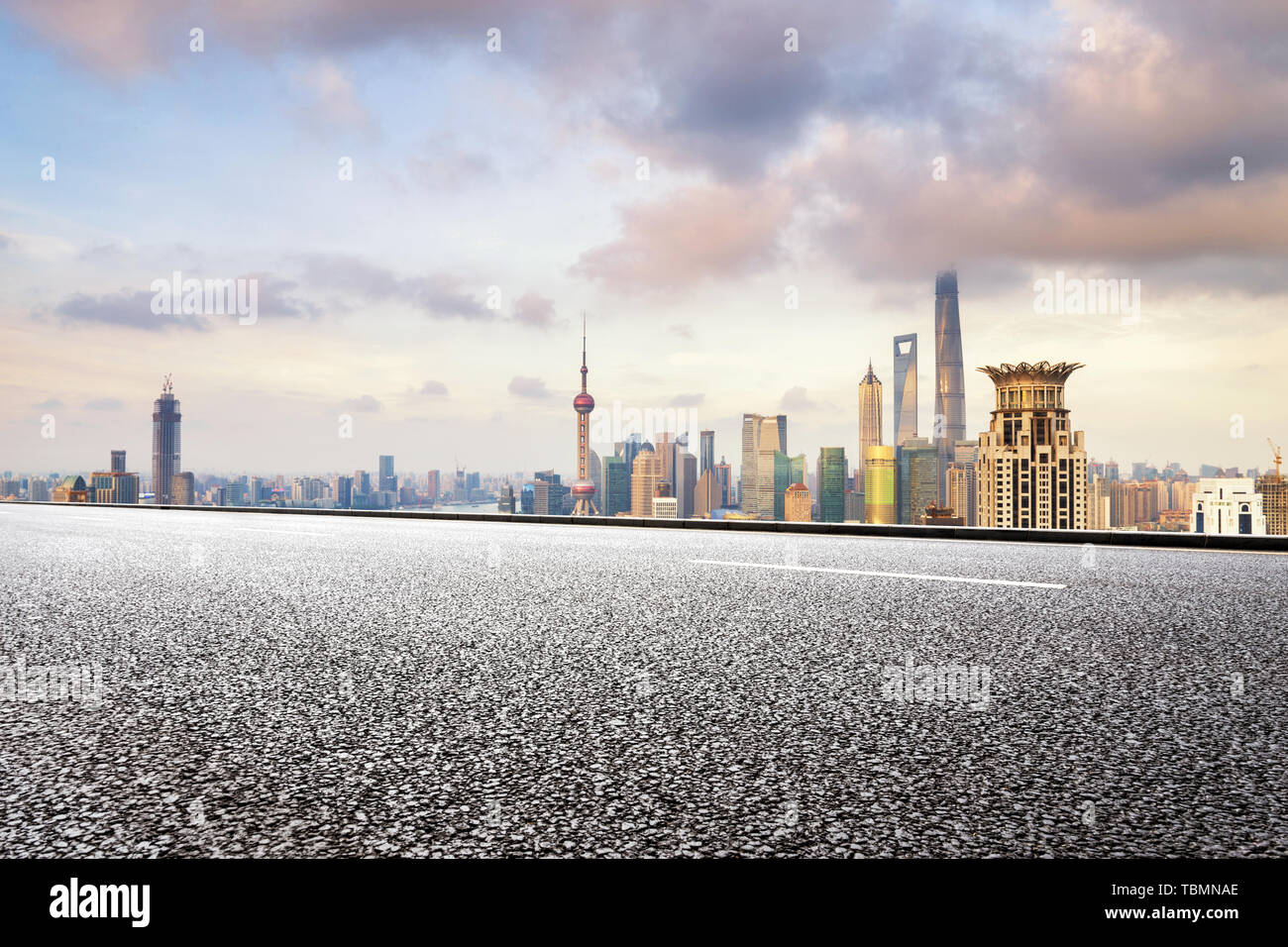 Empty urban road and photography Stock Photo - Alamy