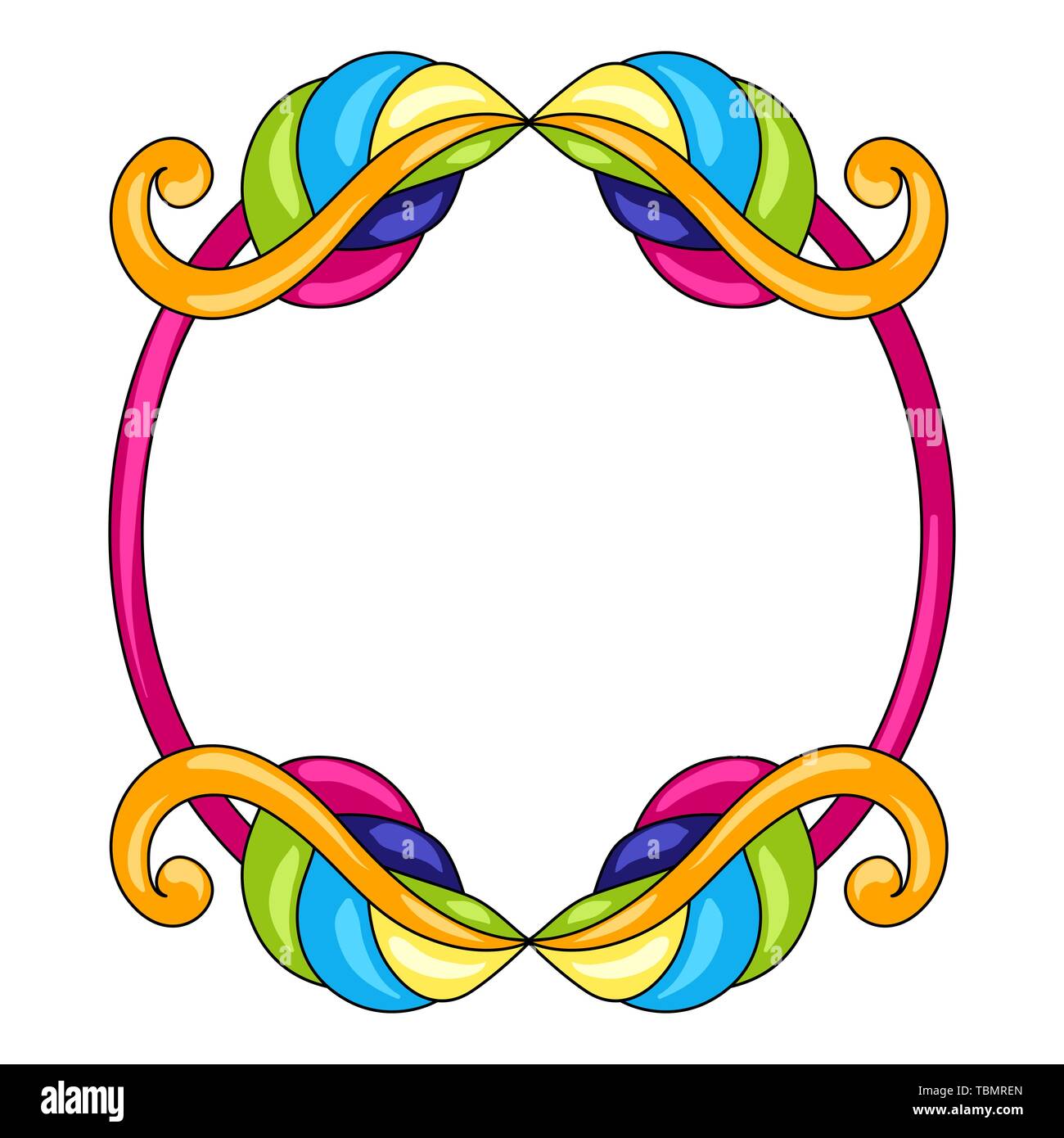Mexican decorative frame with ornamental swirls Stock Vector Image & Art -  Alamy