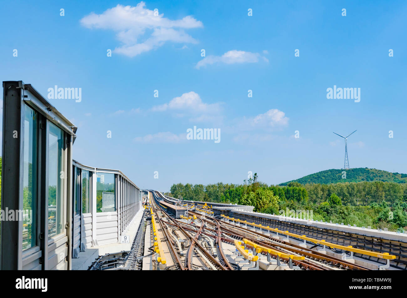 Metro rail system Stock Photo Alamy