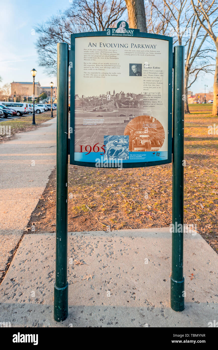 Philadelphia, Pennsylvania, USA December, 2018 Parkway museum