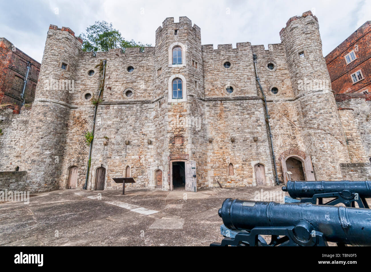 The Elizabethan Upnor Castle on the Hoo peninsula in north Kent, England. Stock Photo