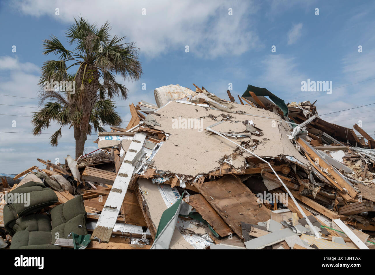 Mexico Beach, Florida - Destruction from Hurricane Michael is ...