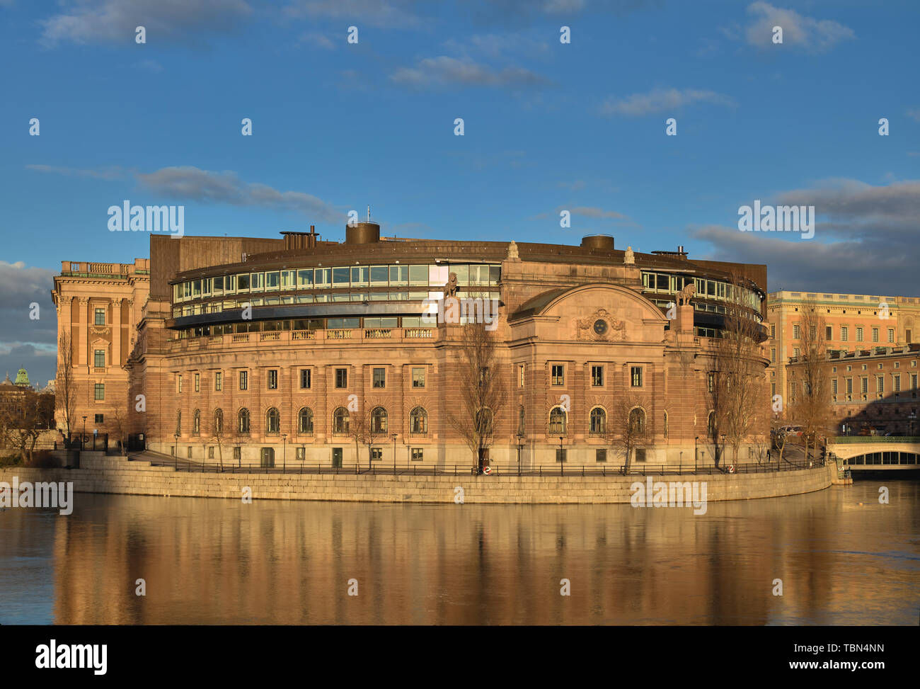 Swedish Government building at Helgeandsholmen in Stockholm, Sweden