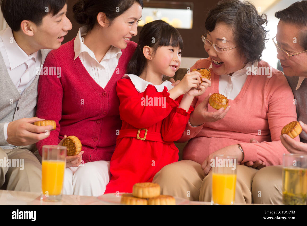 Traditional moon cakes for the MidAutumn Festival Stock Photo Alamy