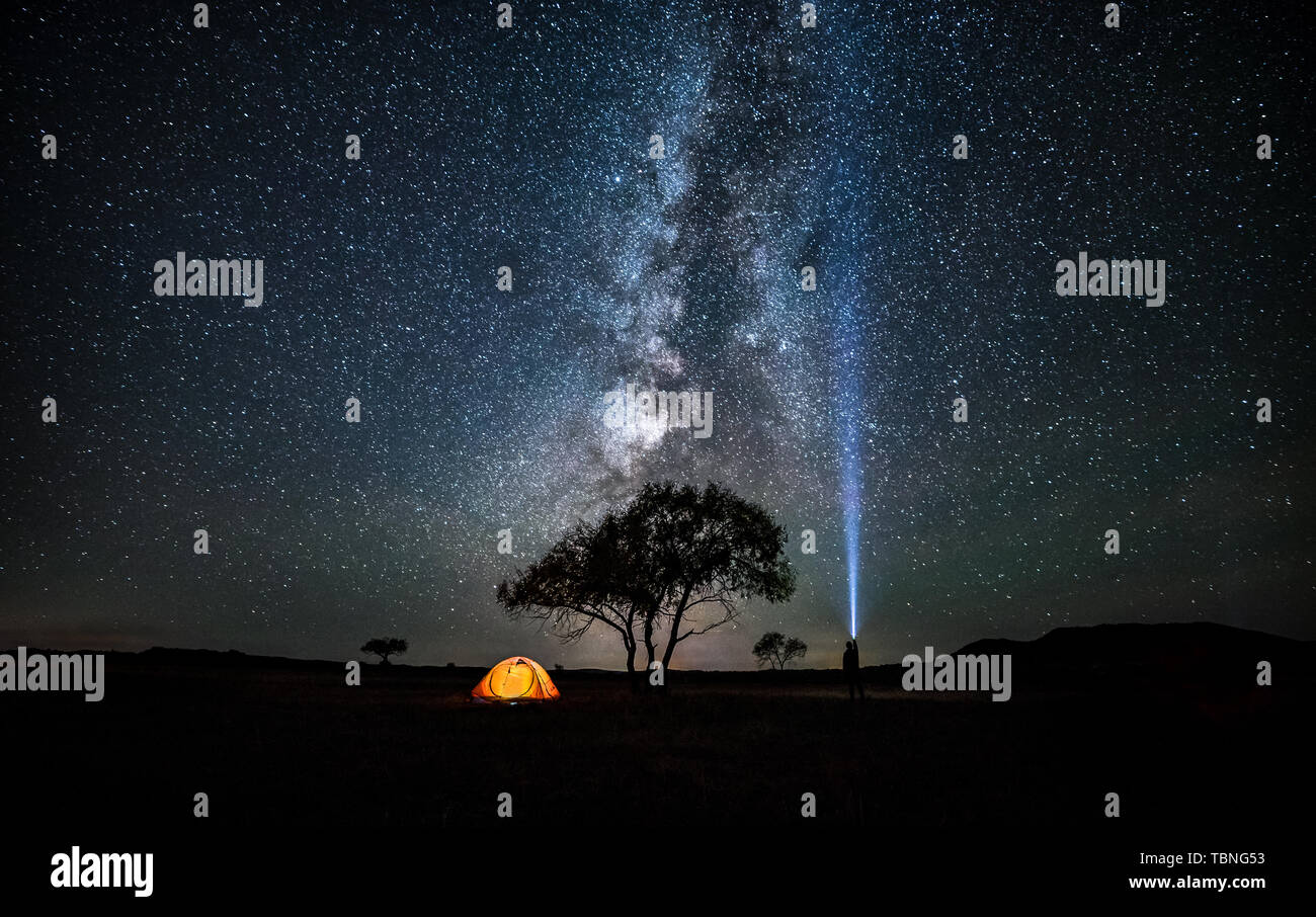 Starry sky milky way slow hi-res stock photography and images - Alamy