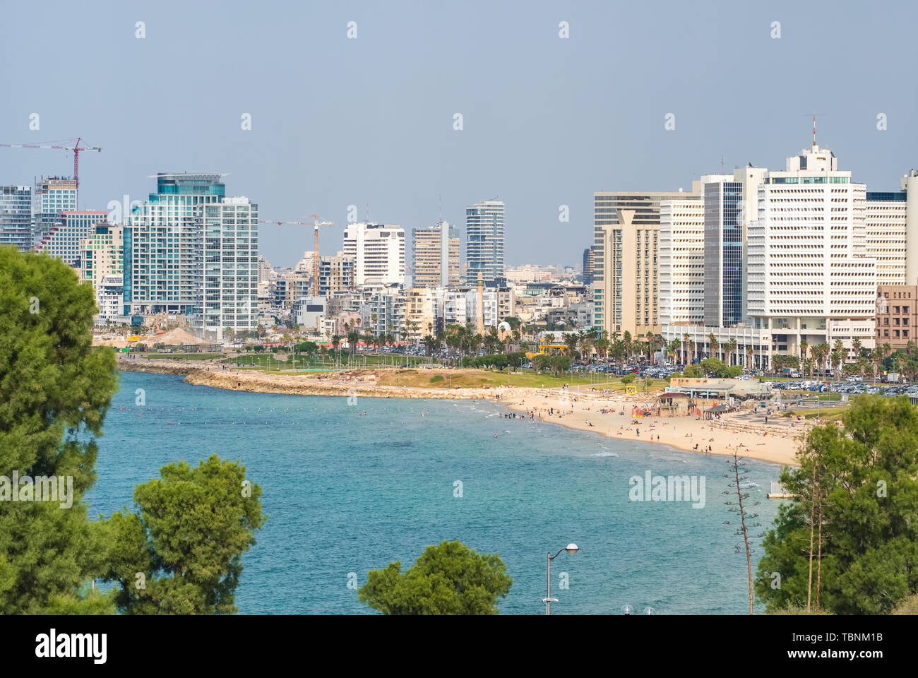 Waterfront of Tel Aviv, Israel. Stock Photo