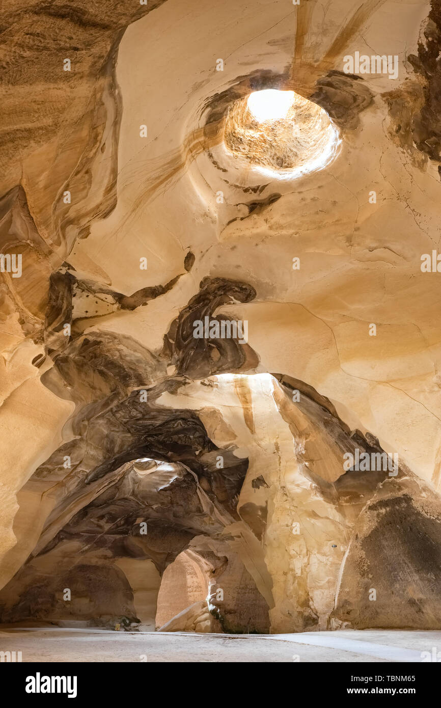 Bell caves in National park Beit Guvrin Stock Photo