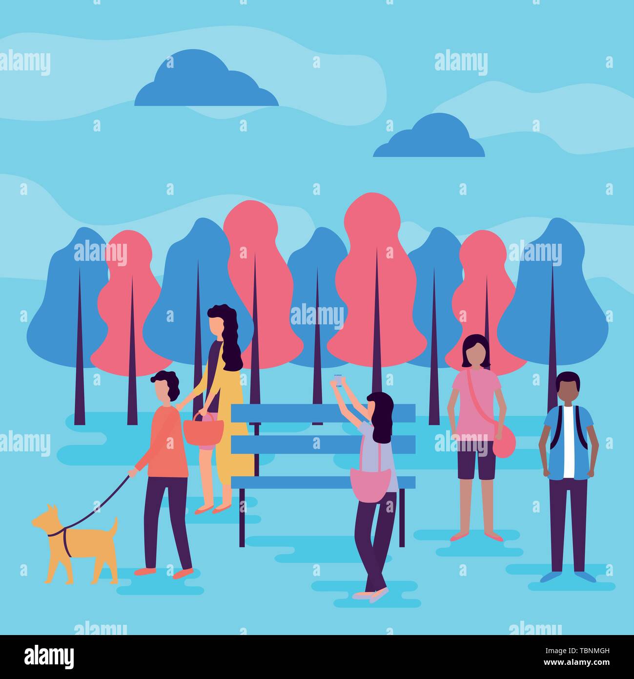 people activities outdoors Stock Vector Image & Art - Alamy