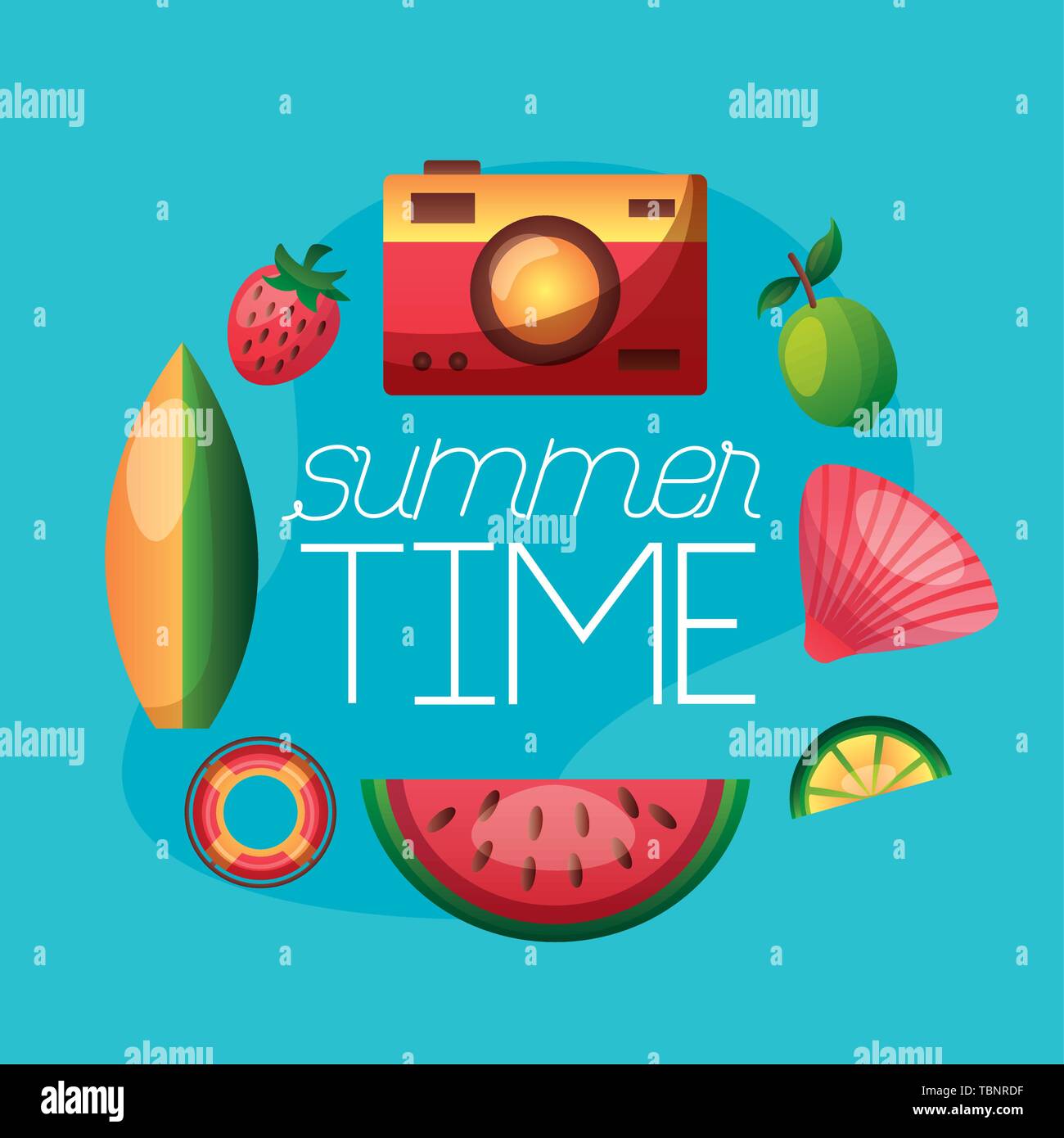 summer time holiday Stock Vector Image & Art - Alamy
