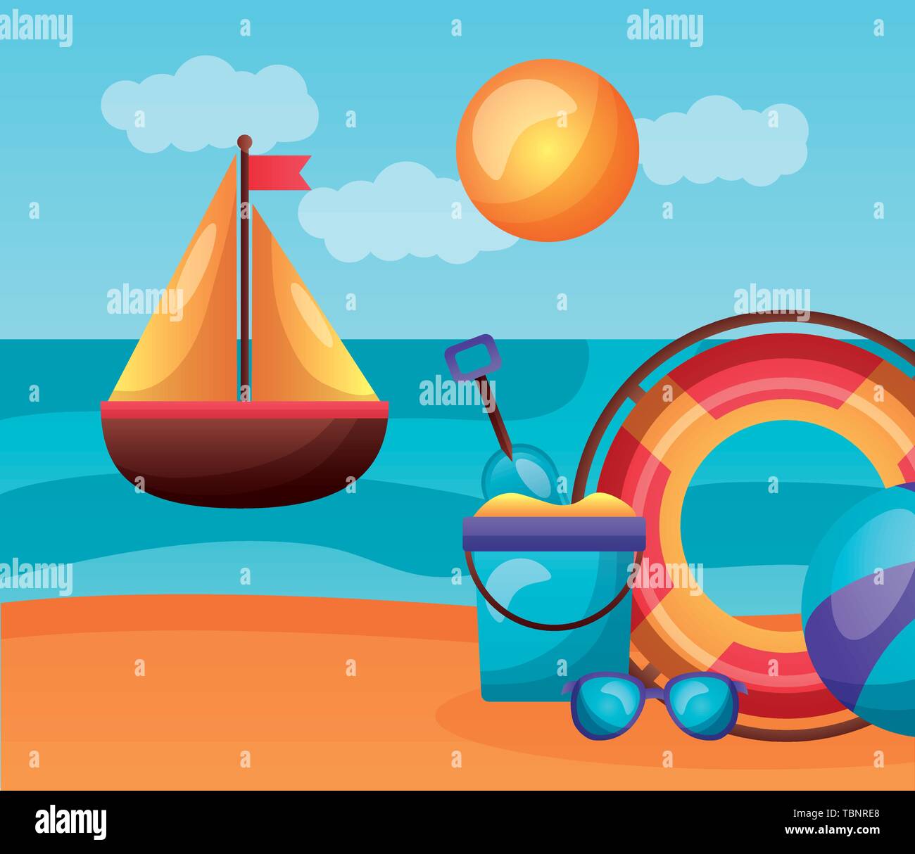 summer time holiday Stock Vector Image & Art - Alamy