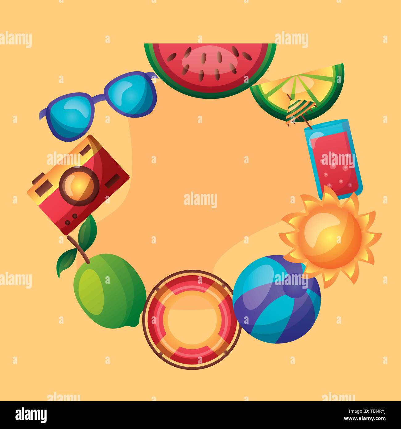 summer time holiday Stock Vector Image & Art - Alamy