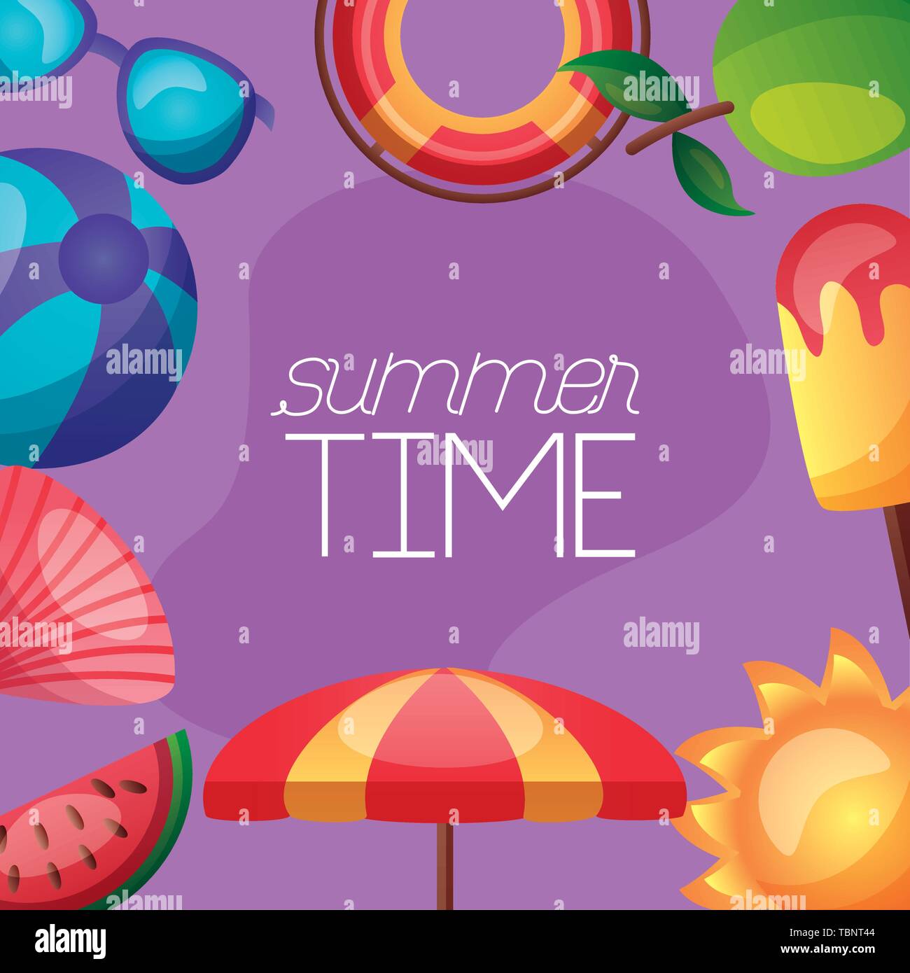 summer time holiday Stock Vector Image & Art - Alamy