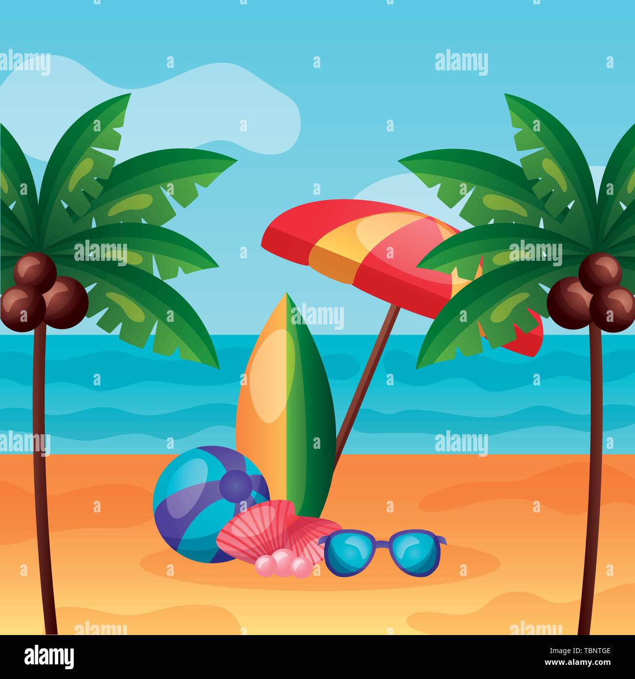 summer time holiday Stock Vector Image & Art - Alamy