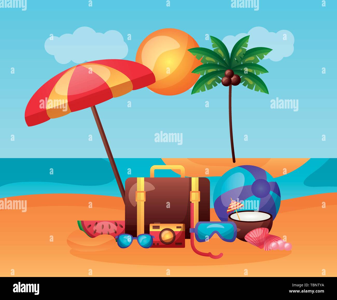 summer time holiday Stock Vector Image & Art - Alamy