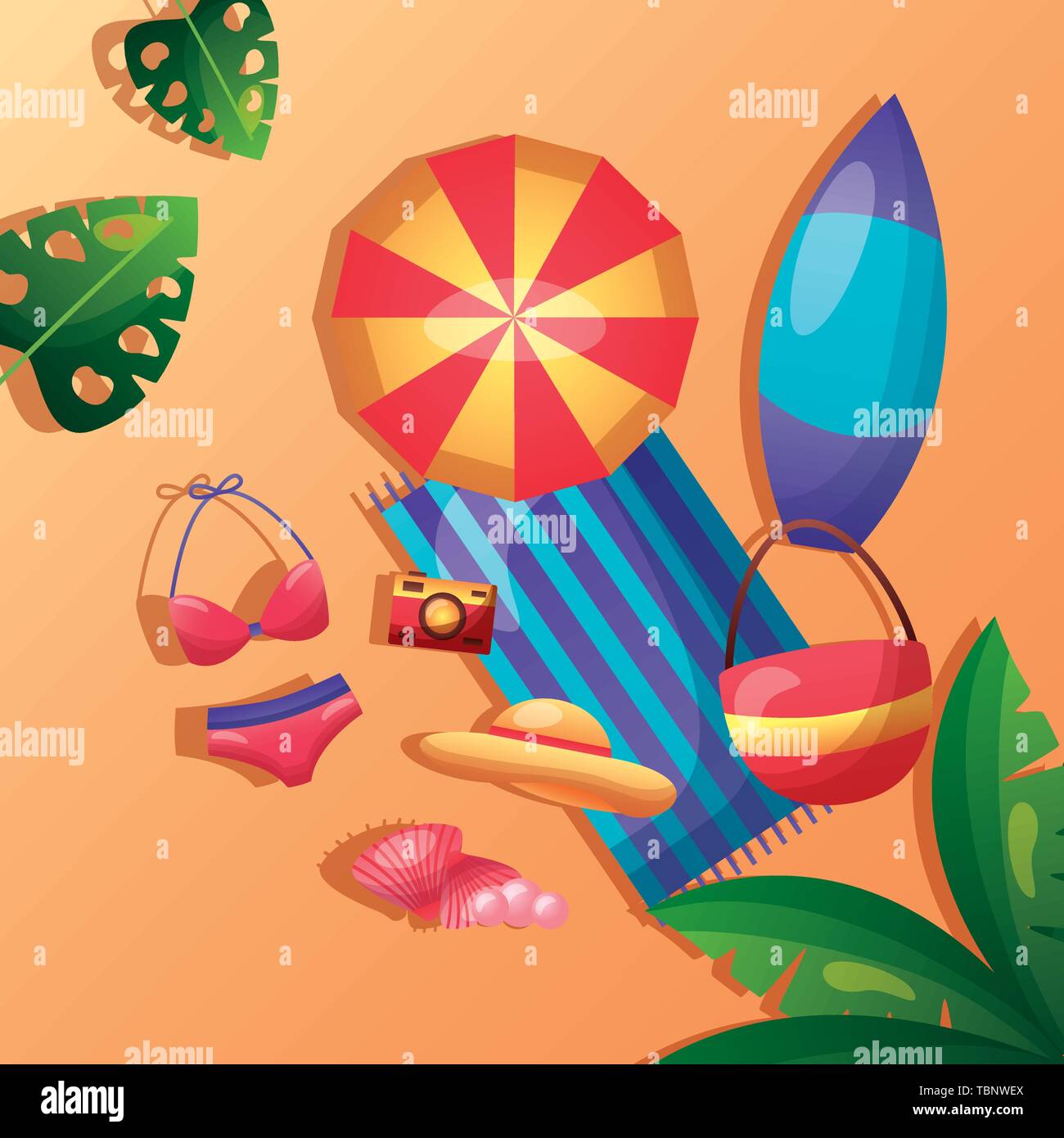 summer time holiday Stock Vector Image & Art - Alamy