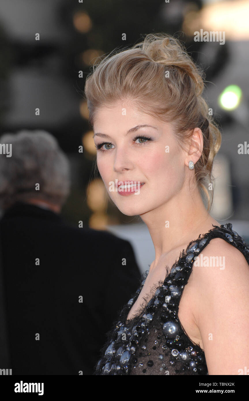 LOS ANGELES, CA. April 11, 2007: Rosamund Pike at the Los Angeles