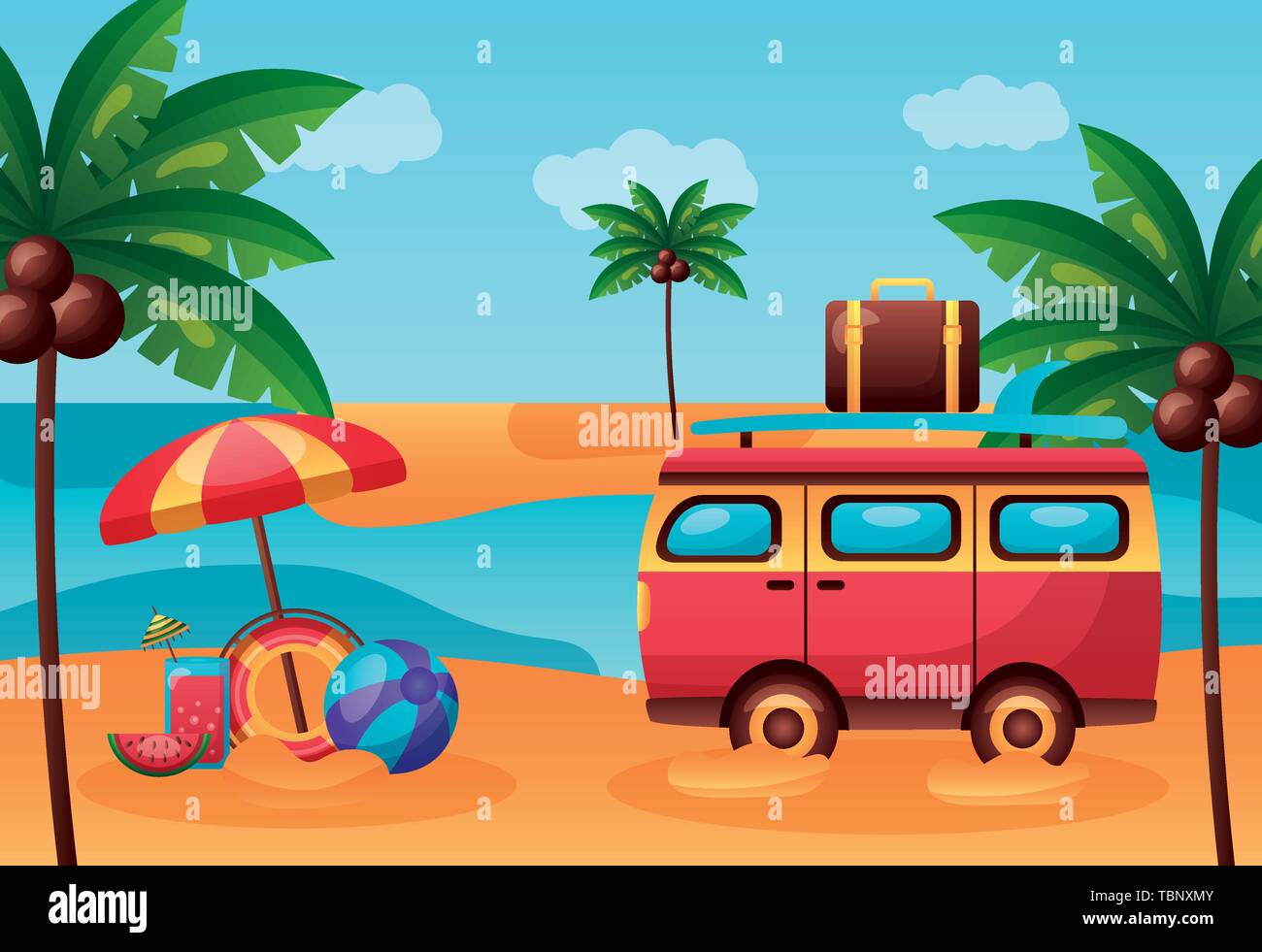 summer time holiday Stock Vector Image & Art - Alamy