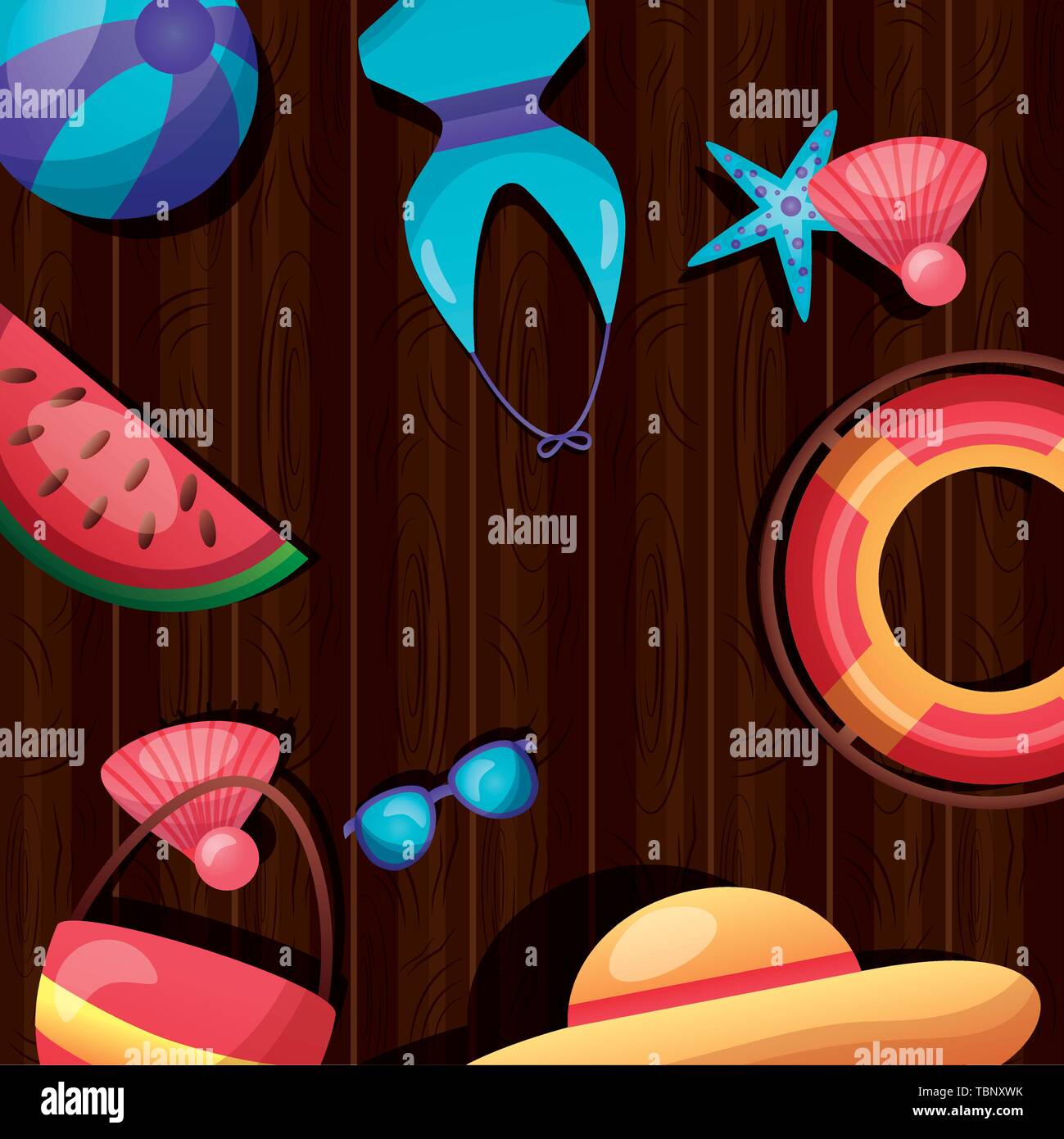 summer time holiday Stock Vector Image & Art - Alamy