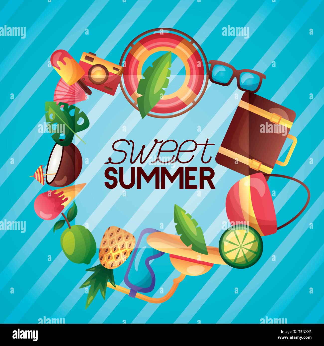summer time holiday Stock Vector Image & Art - Alamy