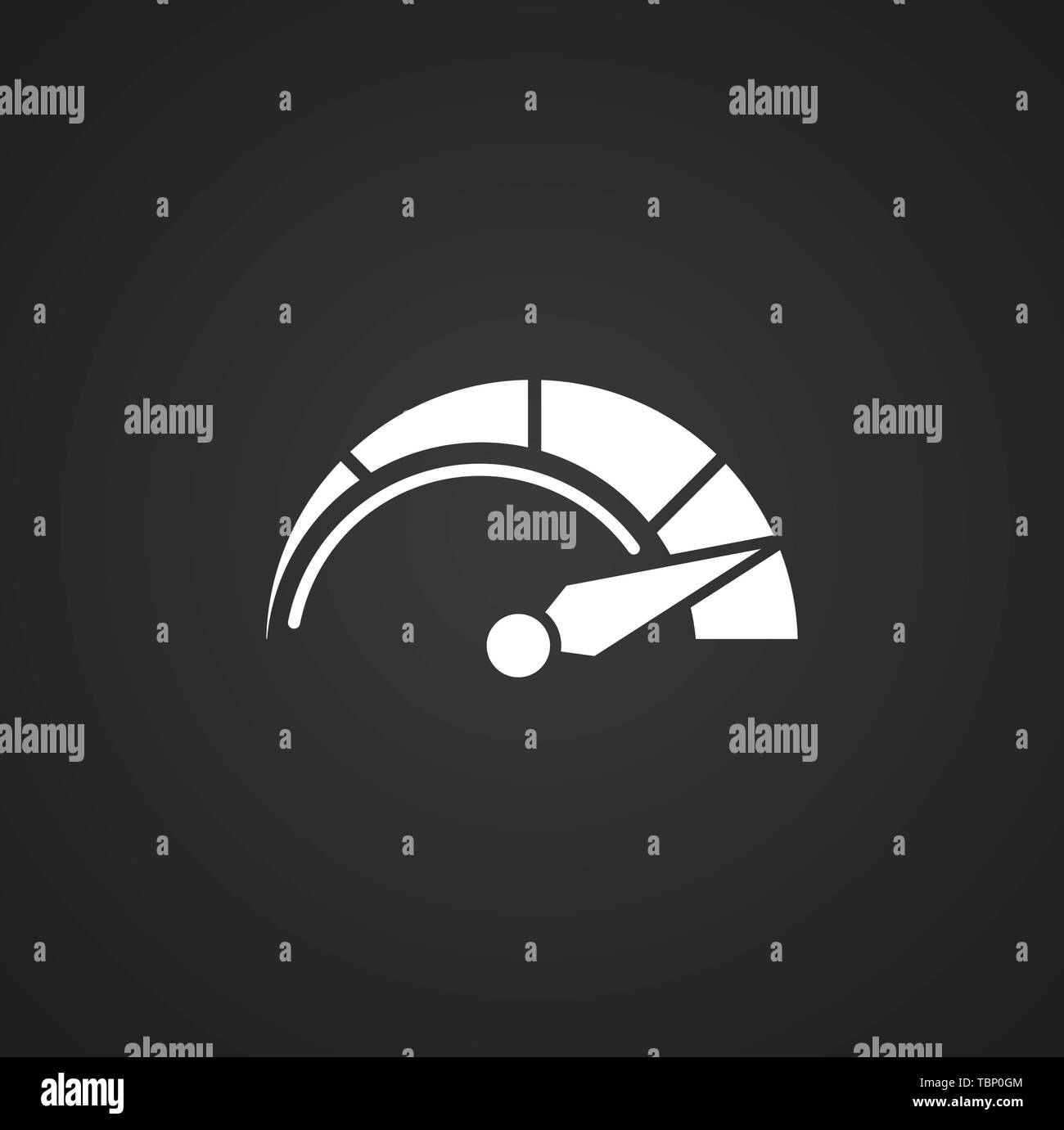 Performance icon on background for graphic and web design. Simple ...