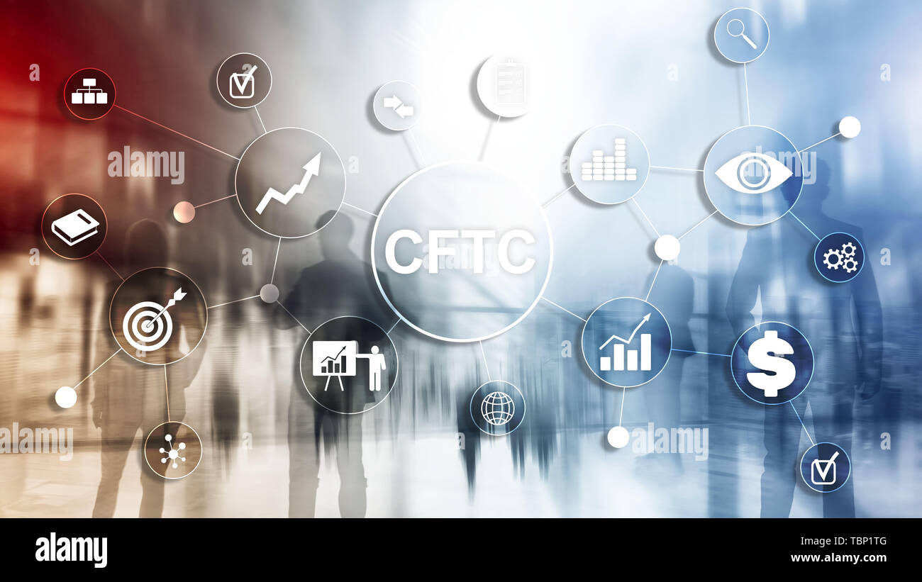CFTC u.s. commodity futures trading commission business finance regulation concept. Stock Photo