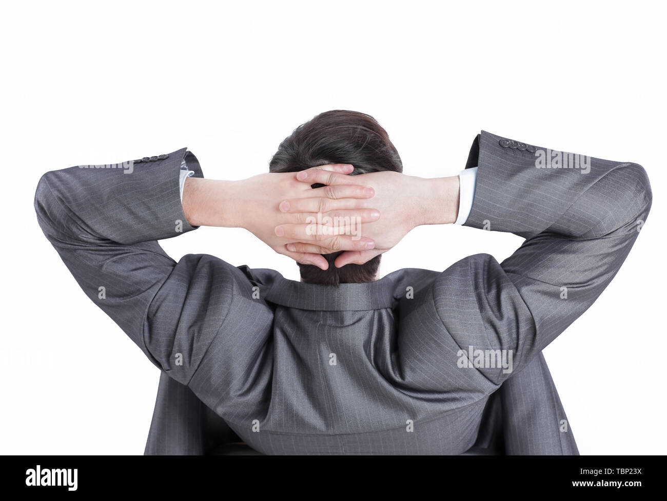 Good looking adult male rear view hi-res stock photography and images ...