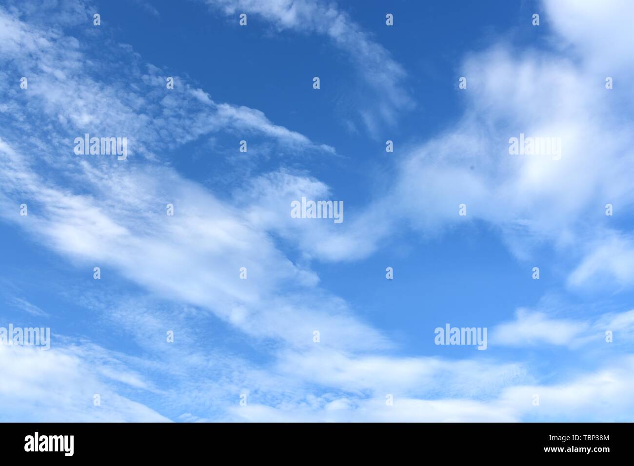 Blue Sky White Cloud Stock Photo