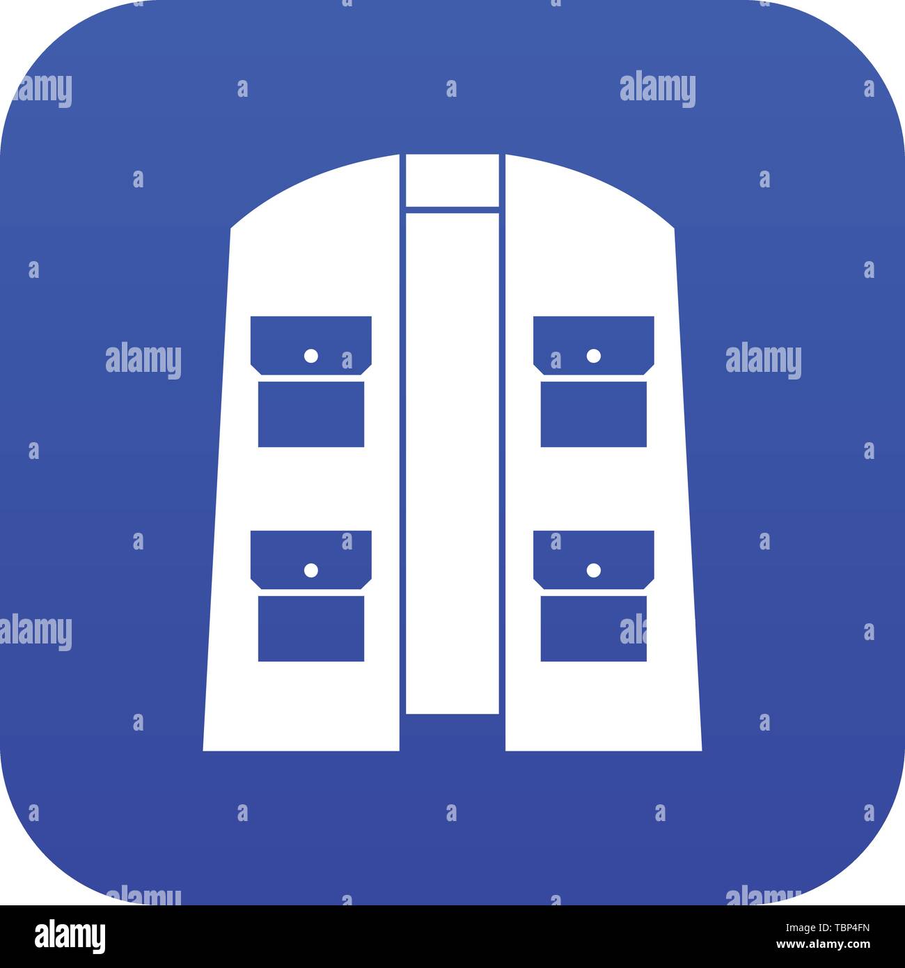 Hunter vest icon digital blue Stock Vector Image & Art - Alamy