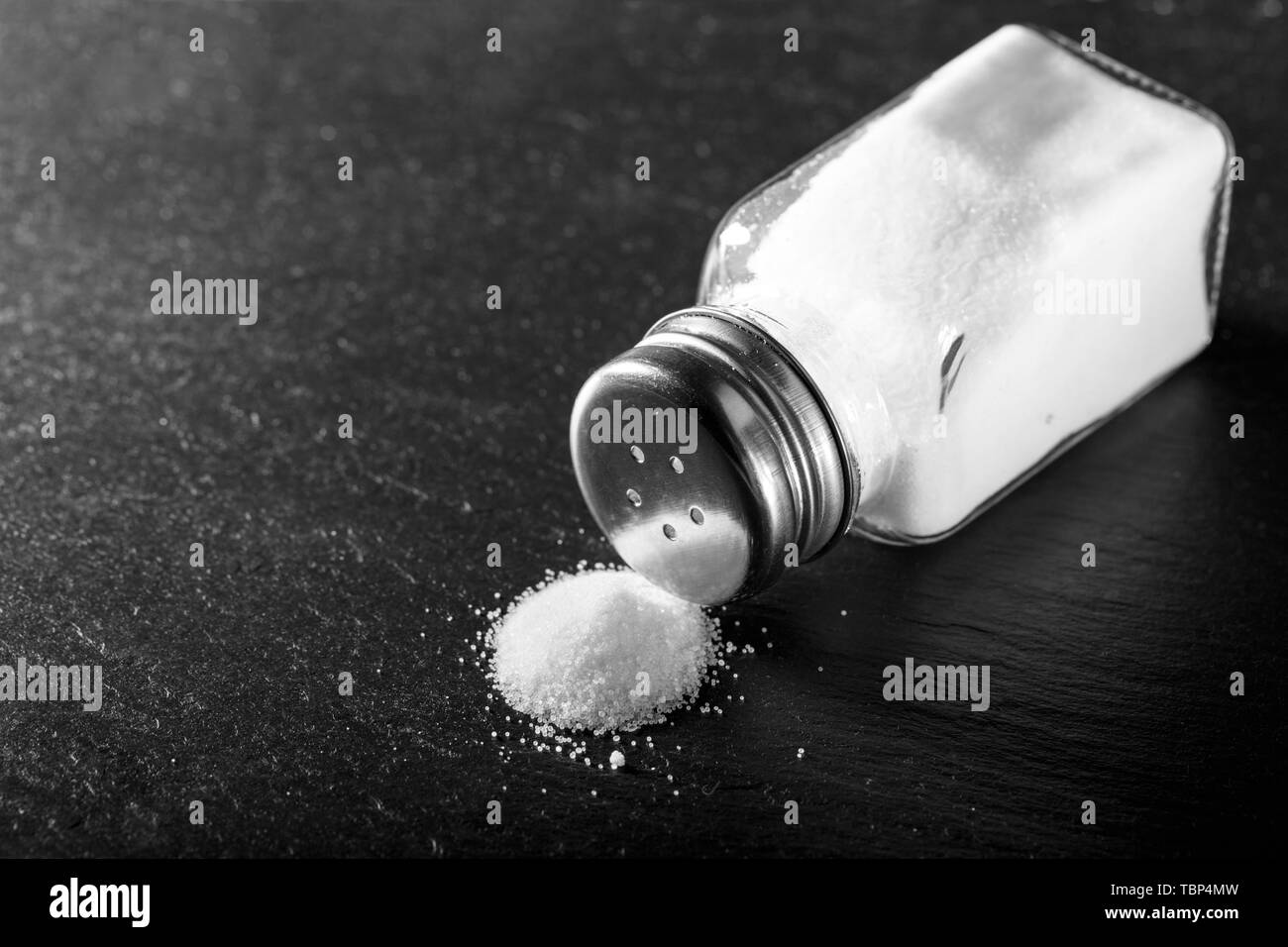 Salt spill on kitchen Black and White Stock Photos & Images Alamy