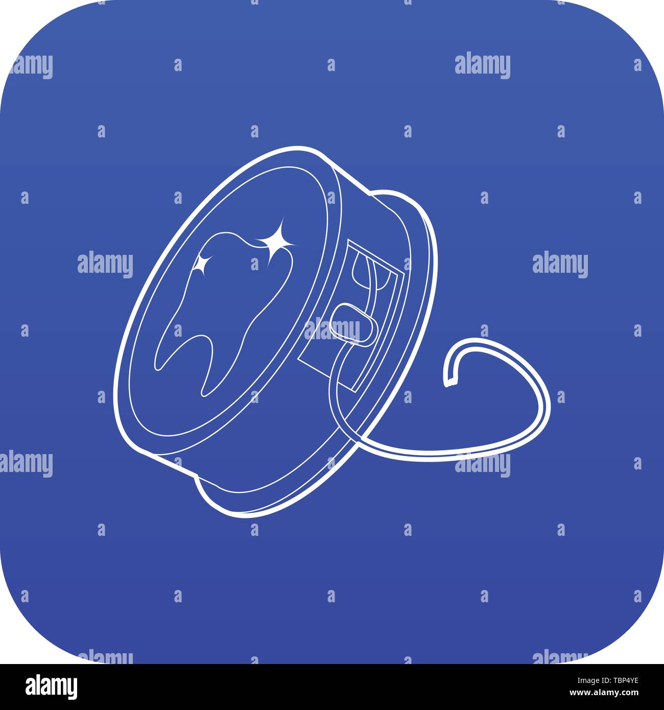 Dental floss icon blue vector Stock Vector Image & Art Alamy
