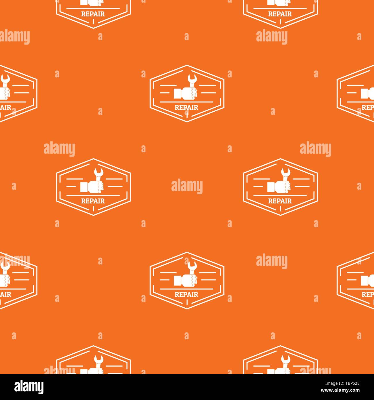 Repair pattern vector orange Stock Vector