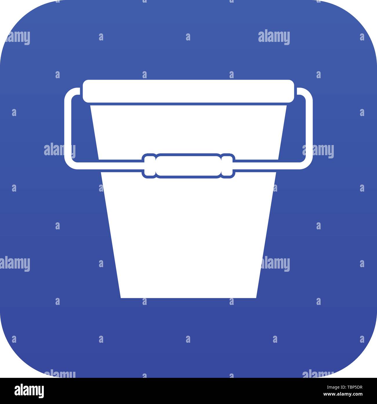 Empty bucket icon digital blue Stock Vector Image & Art - Alamy