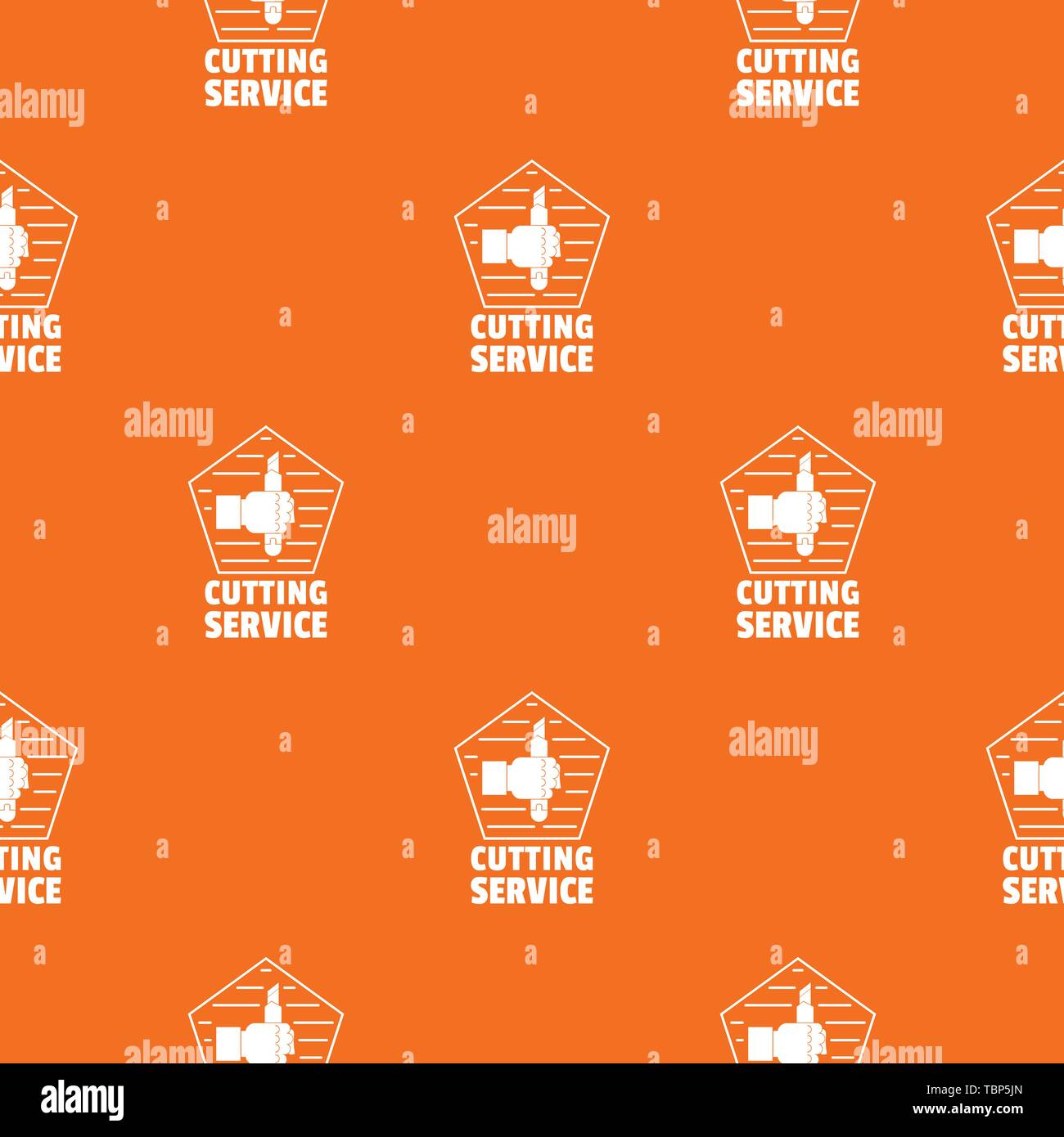 Cutting sevice pattern vector orange Stock Vector