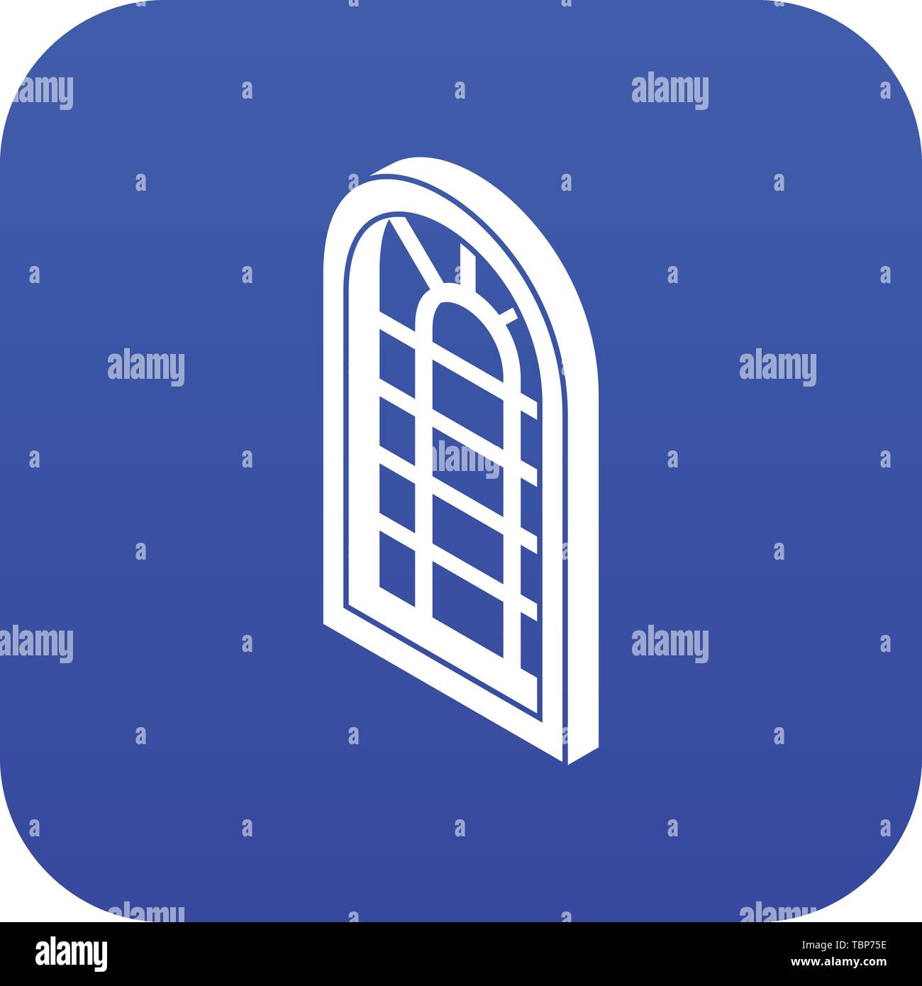 Palace window frame icon blue vector Stock Vector Image & Art - Alamy