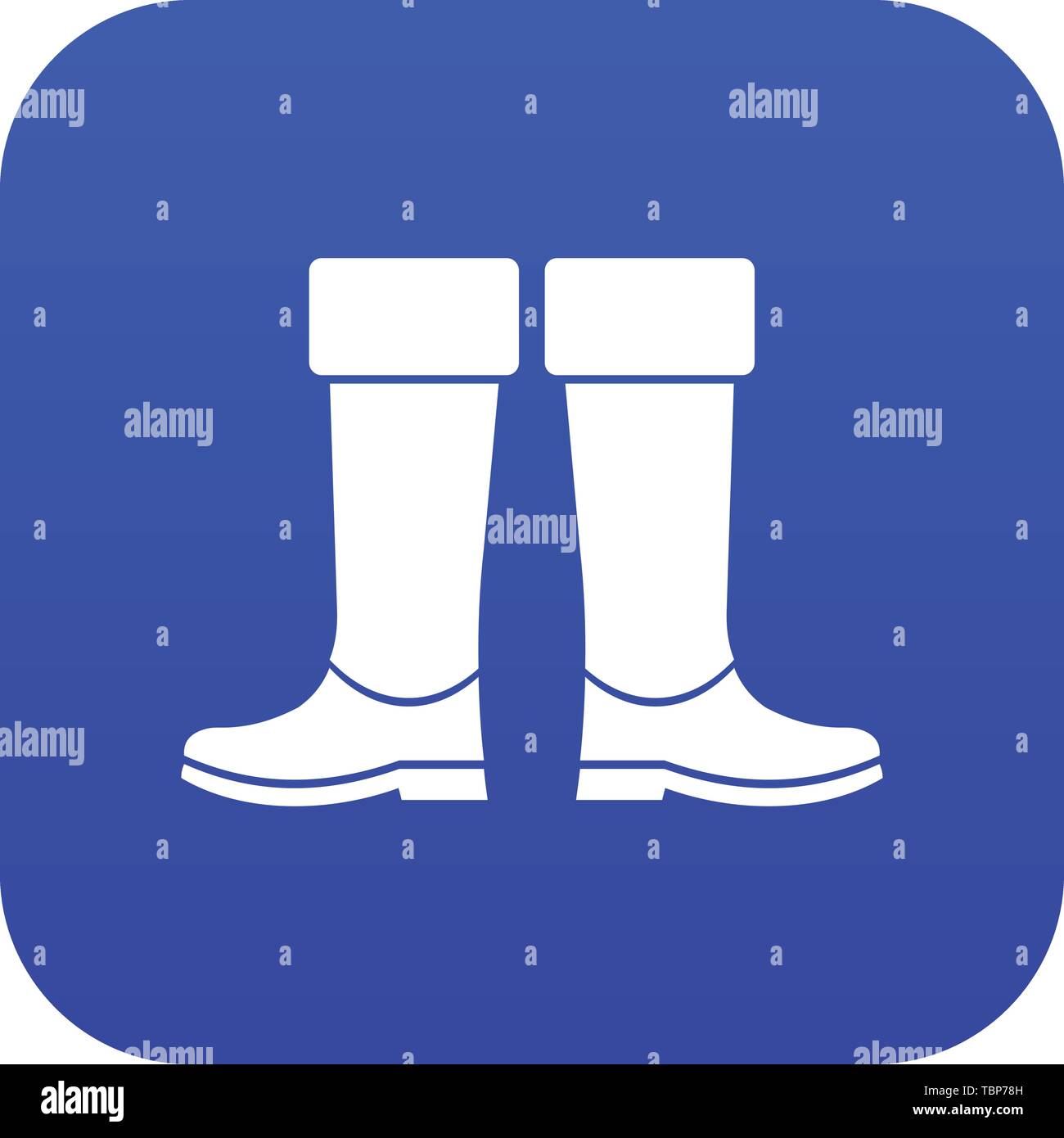 Rubber boots icon digital blue Stock Vector Image & Art - Alamy