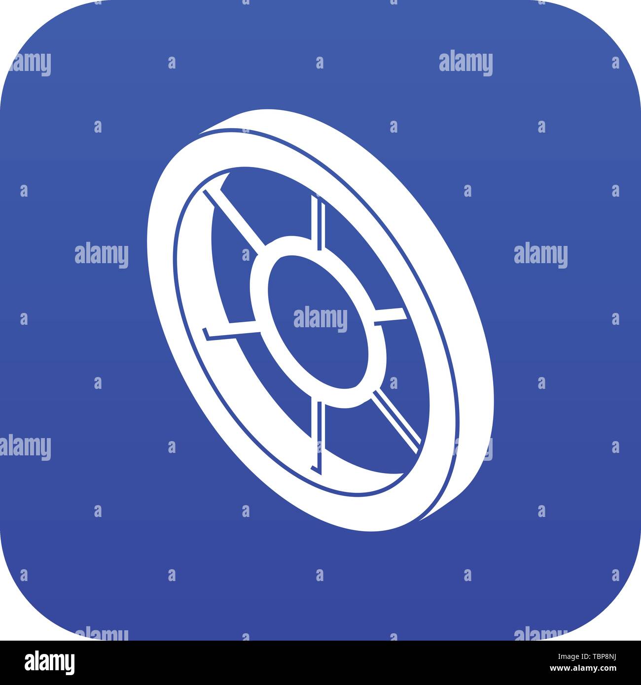 Round window frame icon blue vector Stock Vector Image & Art - Alamy