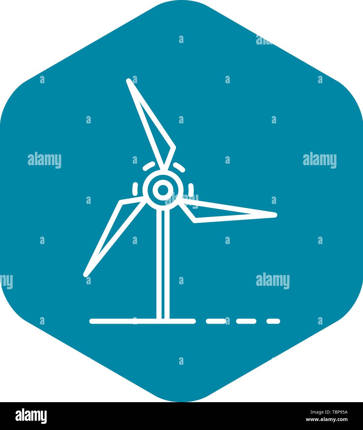 Wind turbine icon, outline style Stock Vector Image & Art - Alamy