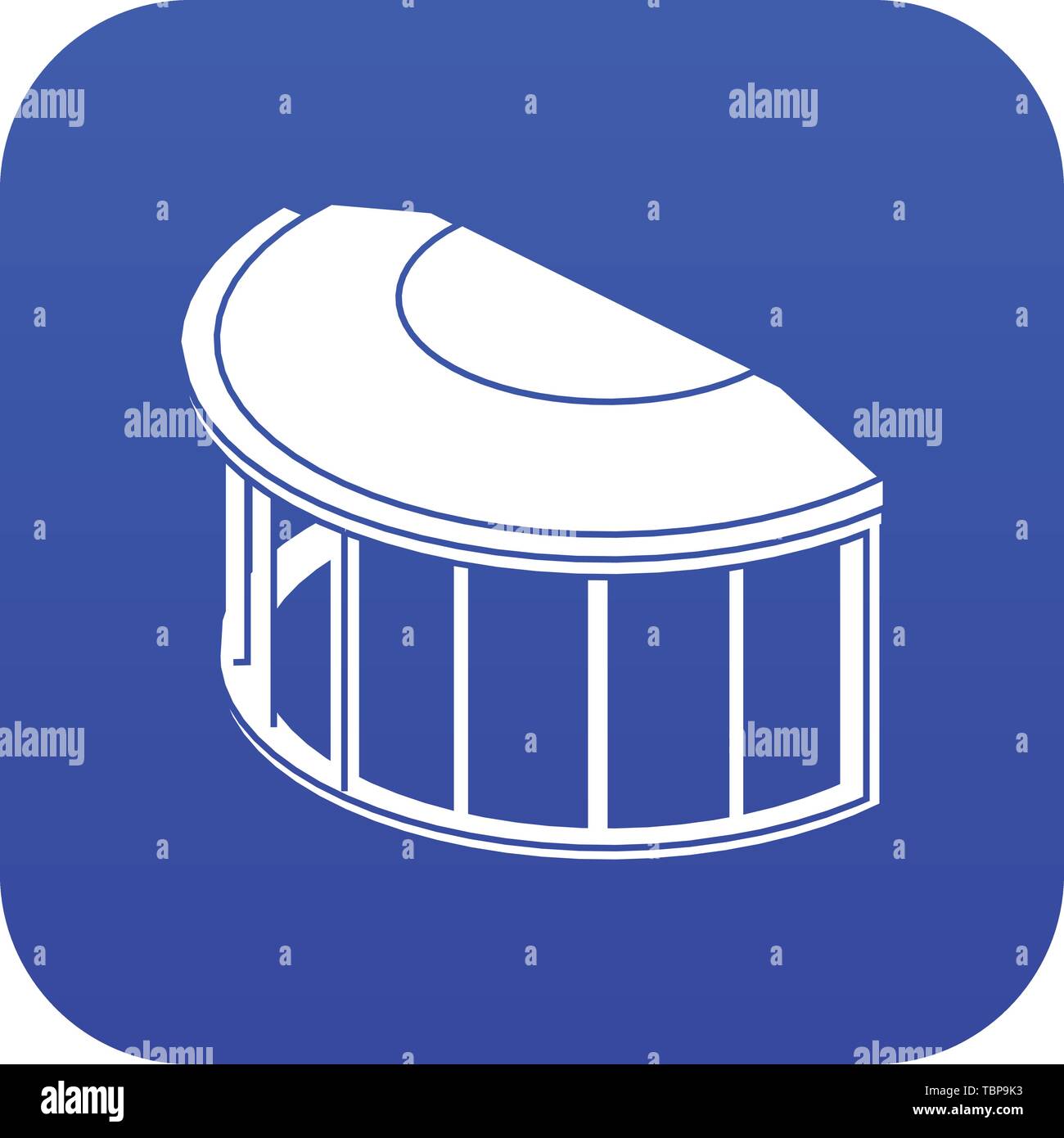 Window frame icon blue vector Stock Vector Image & Art - Alamy