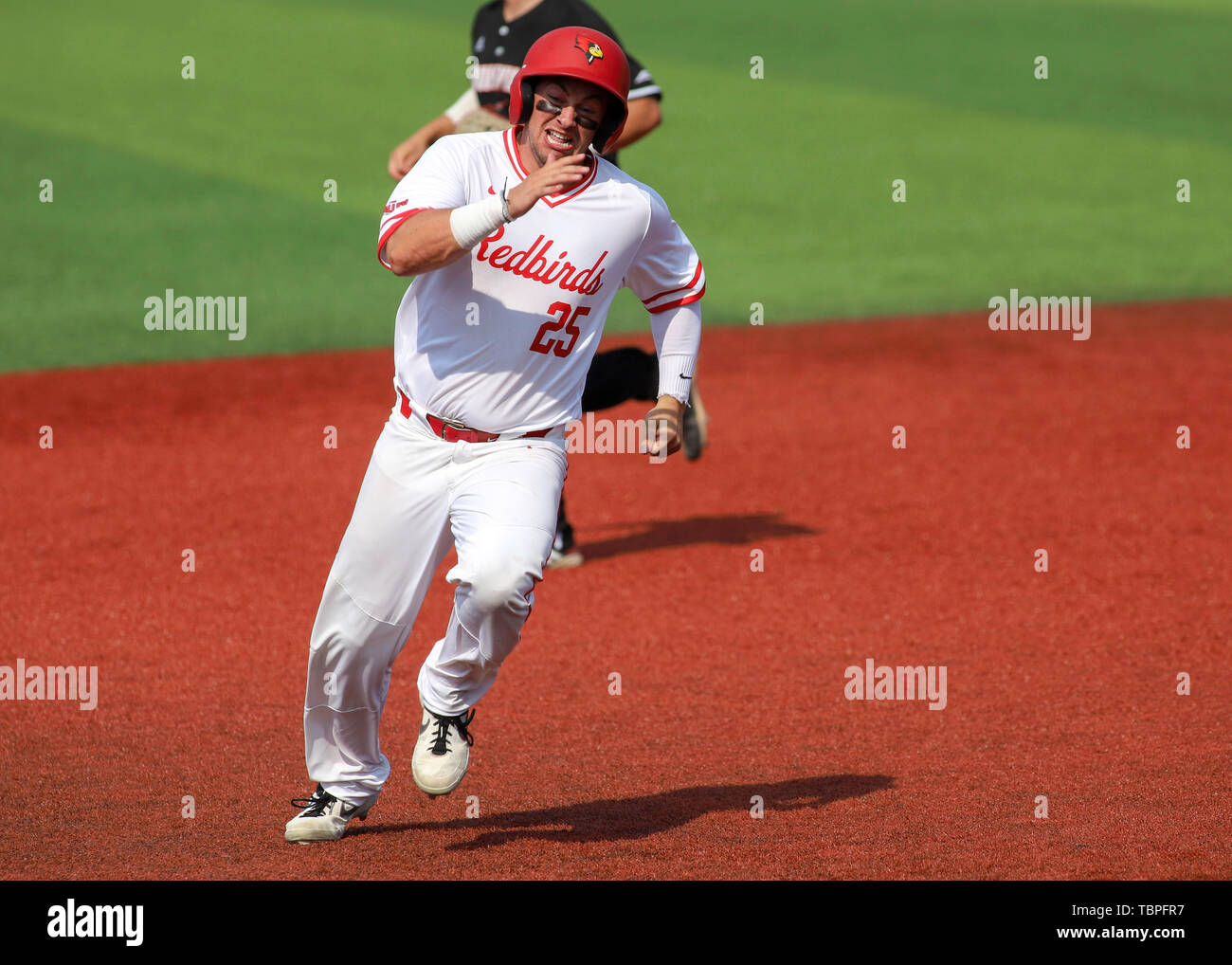 Louisville, Kentucky, USA. 03rd June, 2019. Louisville, KY, USA. 3rd June,  2019. Louisville's Trey Leonard prior to an NCAA Baseball Regional at Jim  Patterson Stadium in Louisville, KY. Kevin Schultz/CSM/Alamy Live News