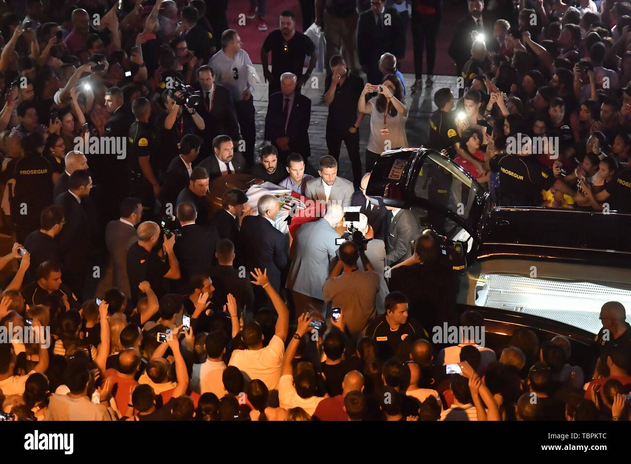 Seville Spain 02nd June 2019 Funeral Of The Footballer Jose