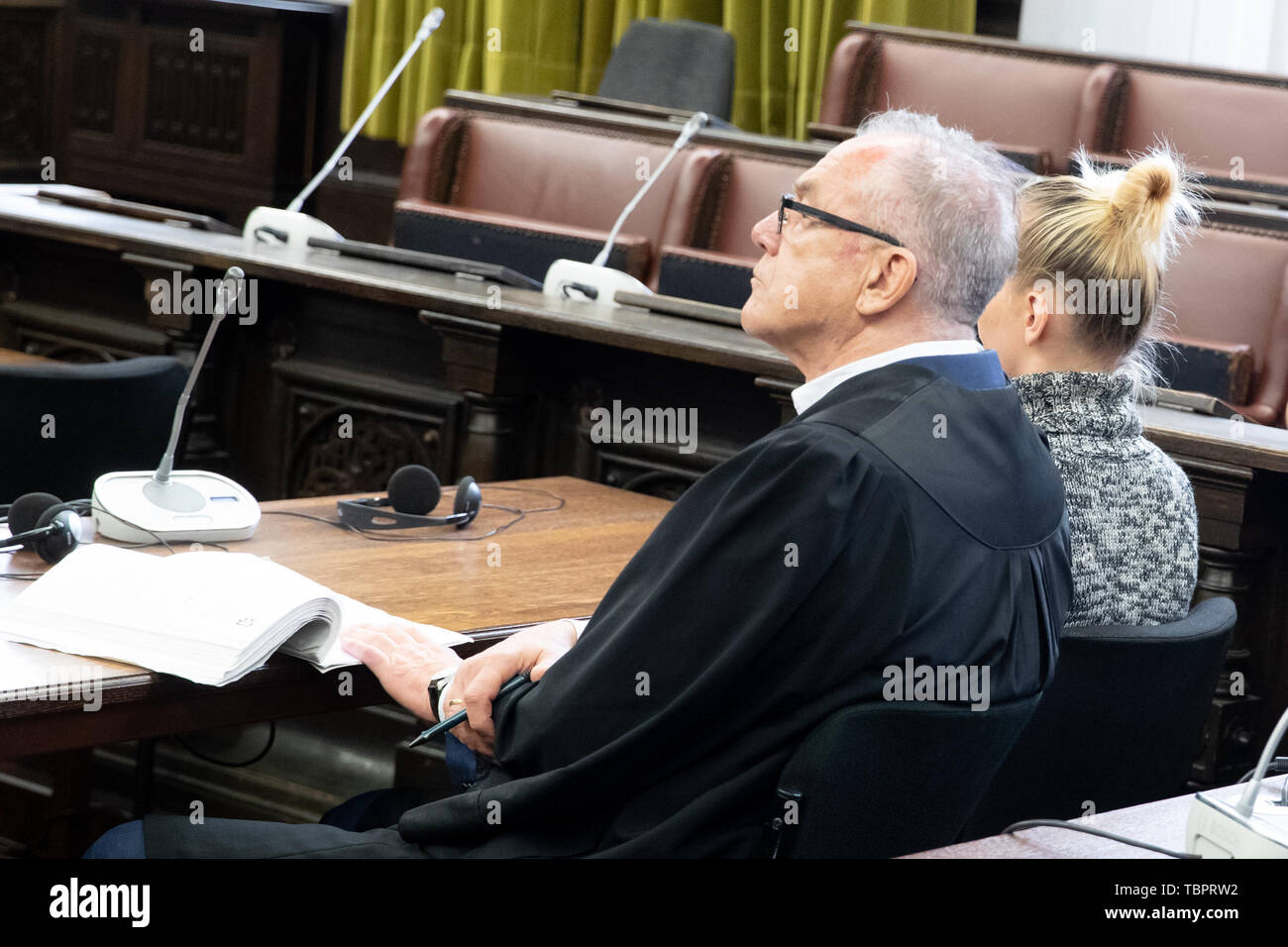 Hamburg Germany 03rd June 2019 The Defendant And Her Lawyer