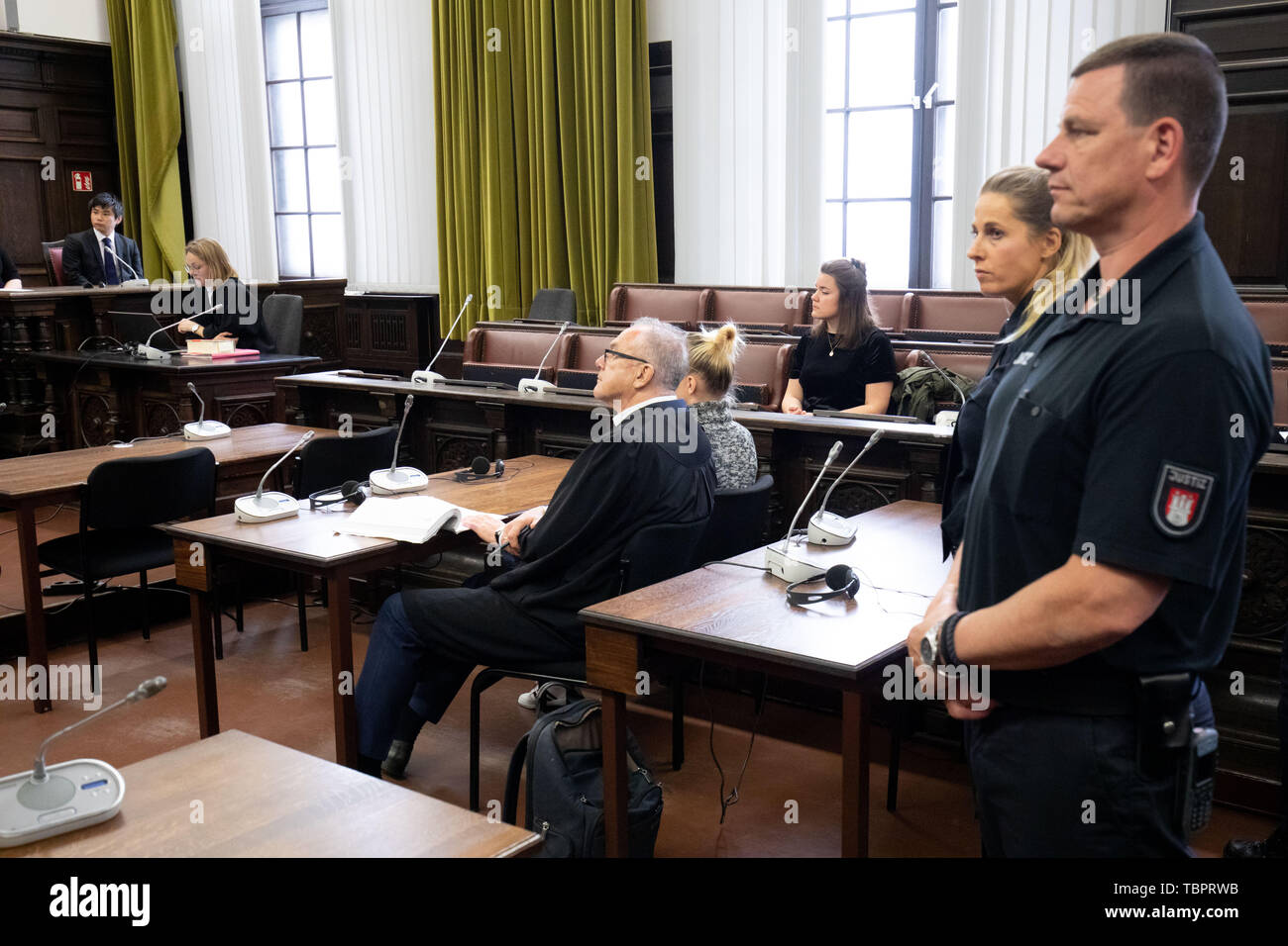 Hamburg Germany 03rd June 2019 The Defendant And Her Lawyer