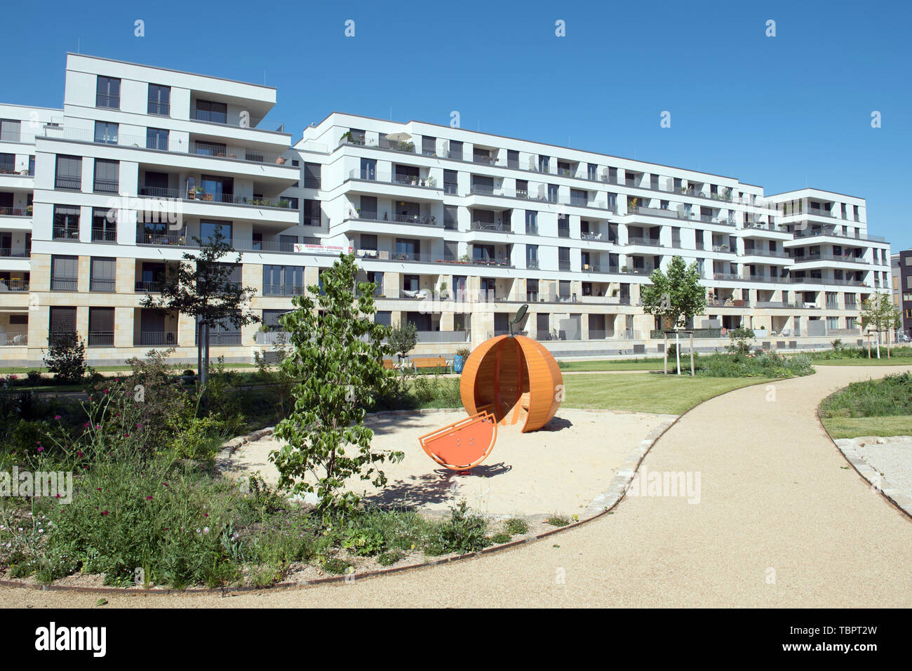 Dresden Germany 03rd June 2019 View Of Rental Apartments In