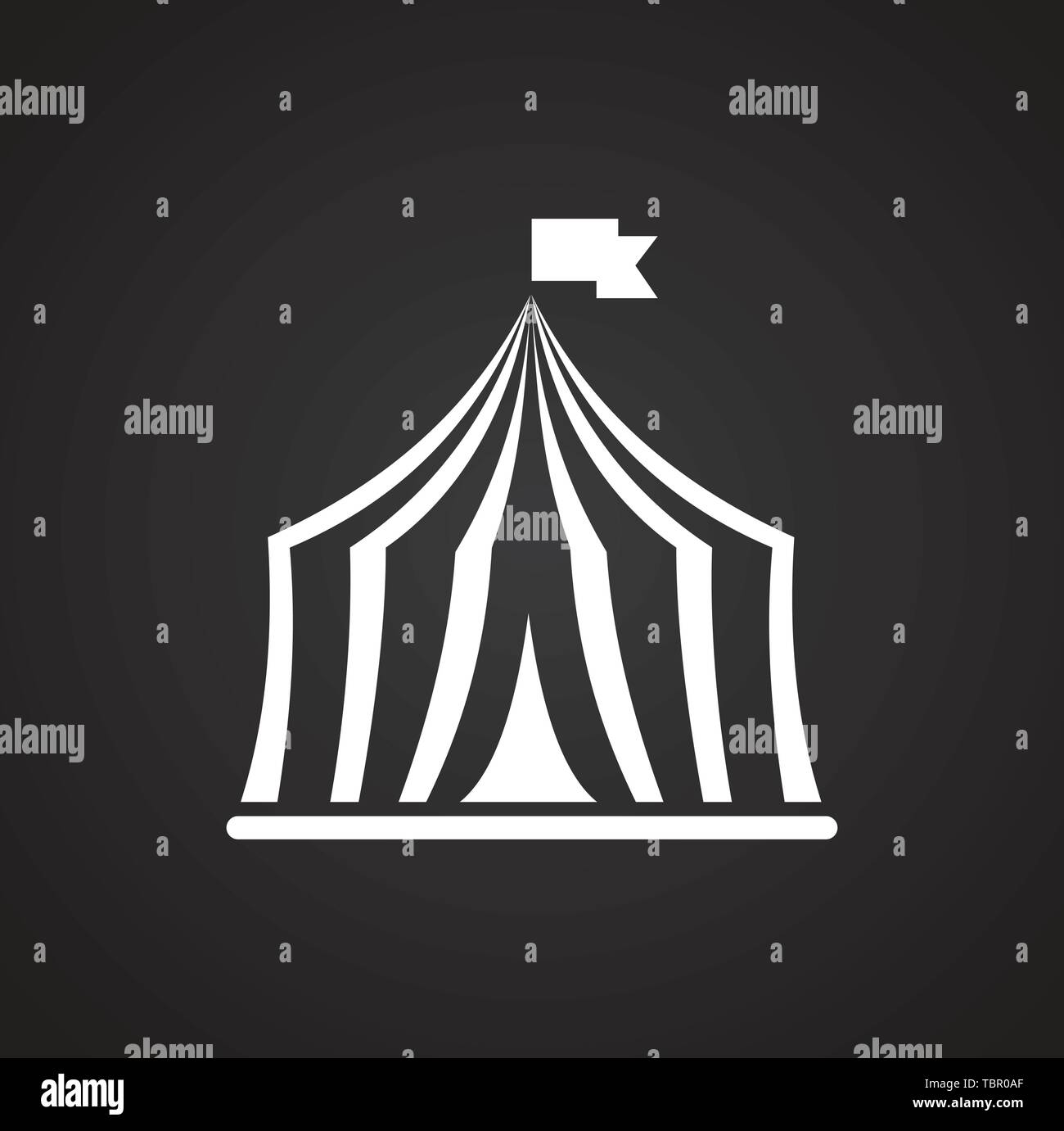 Circus related icon on background for graphic and web design. Simple ...
