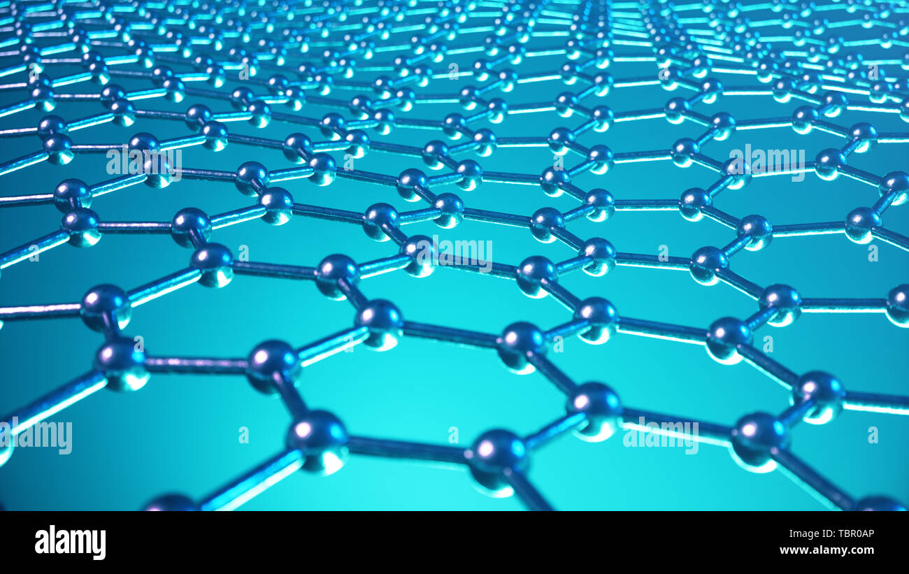 Hexagonal atomic structure of graphene hi-res stock photography and images  - Alamy