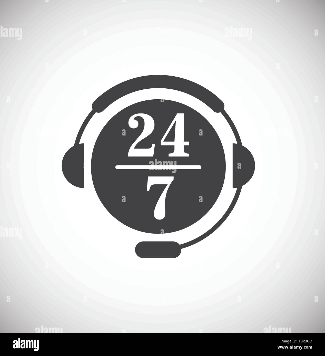 Service related icon on background for graphic and web design. Simple ...