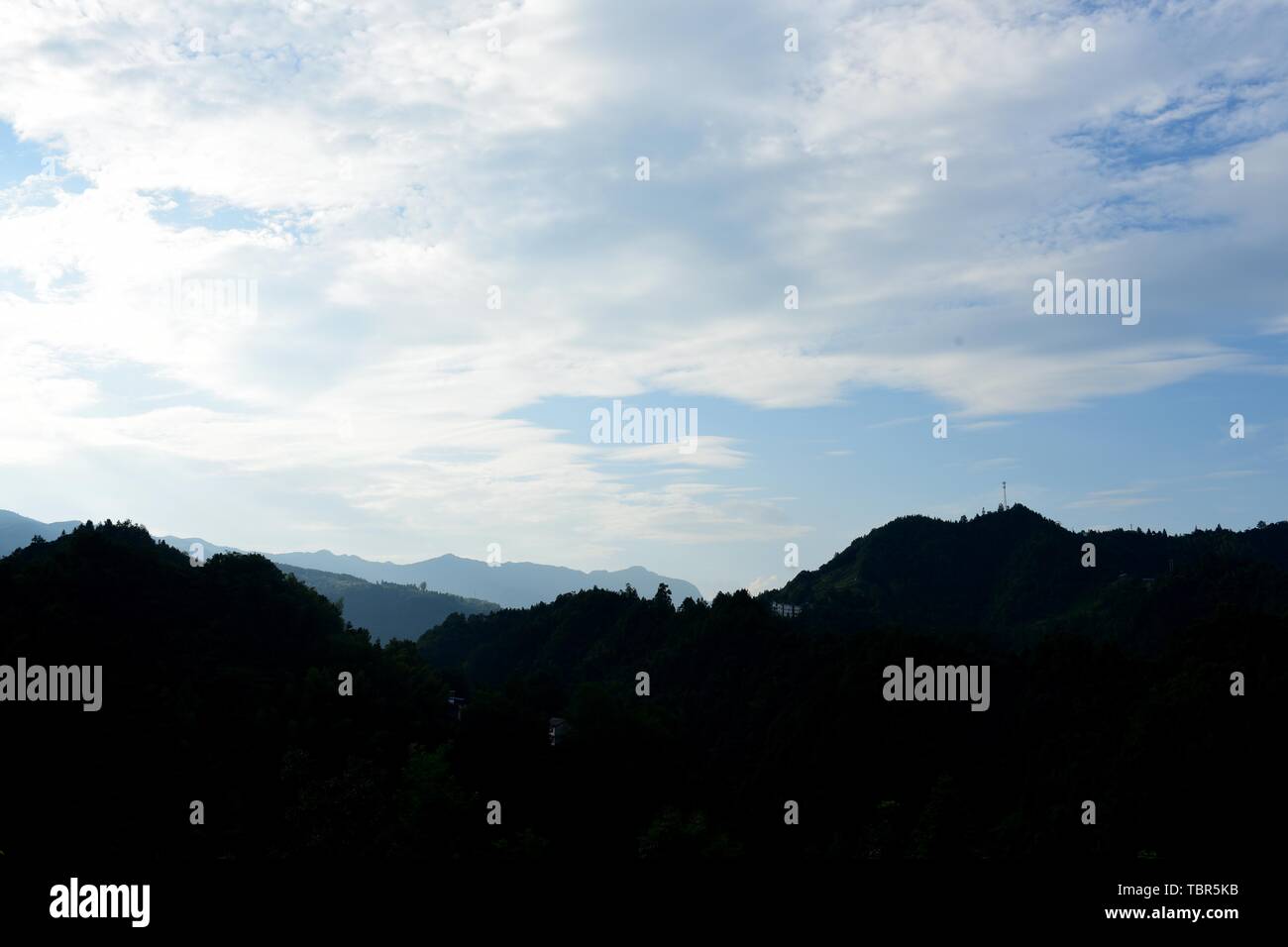 Blue Sky White Cloud Stock Photo