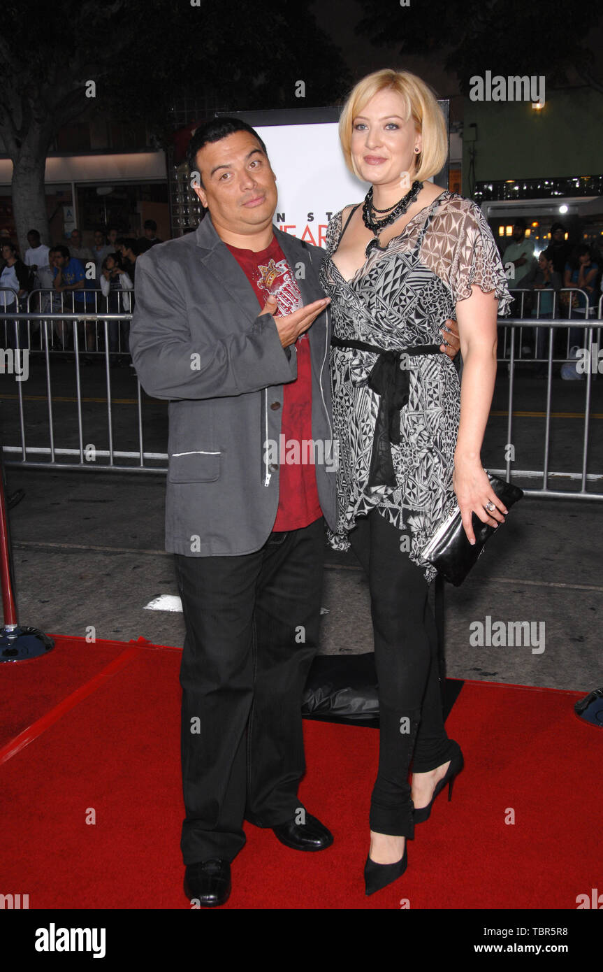 LOS ANGELES, CA. September 28, 2007: Carlos Mencia & wife at the Los Angeles premiere of 'The Heartbreak Kid' at Mann's Village Theatre, Westwood, CA. © 2007 Paul Smith / Featureflash Stock Photo