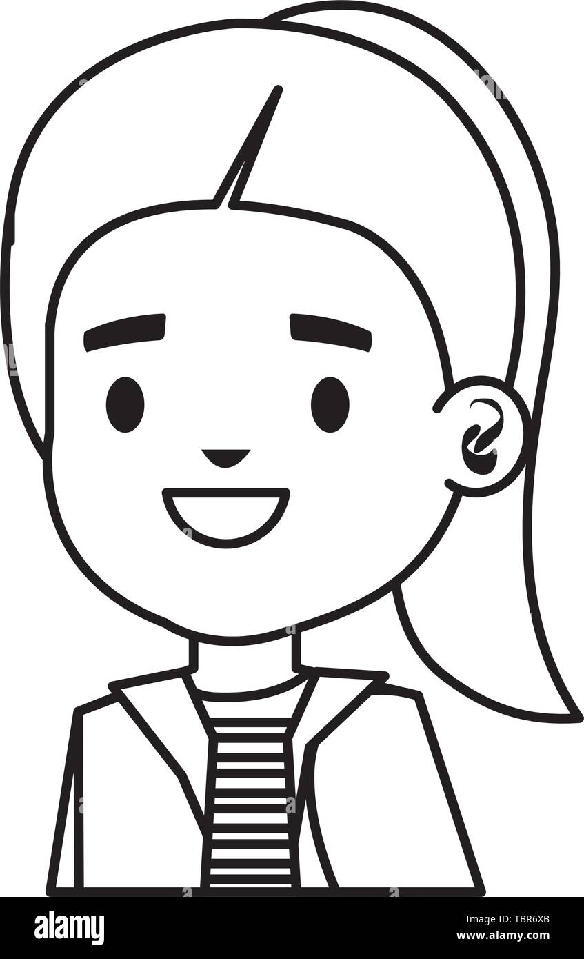 cute little girl kid character Stock Vector Image & Art - Alamy