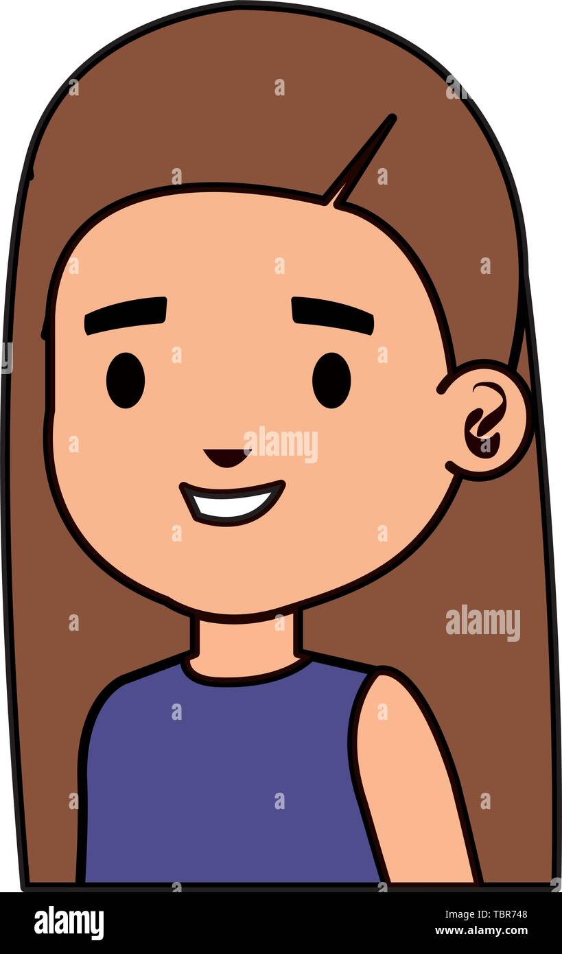 cute little girl kid character Stock Vector Image & Art - Alamy